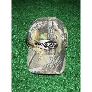 Pro Gear By Wrangler Camo Black Logo Baseball Hat Dad Cap Adjustable Hunter Gear
